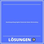 Abschlussprüfung Englisch Realschule Baden Württemberg Lösungen PDF