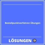 Bestellpunktverfahren Übungen Mit Lösungen PDF