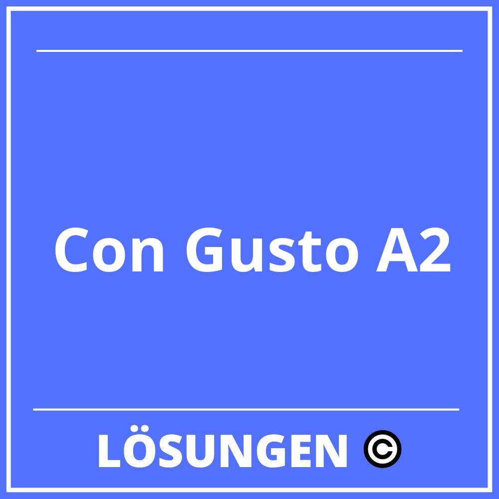 Con Gusto A2 Lösungen