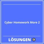 Cyber Homework More 2 Lösungen PDF