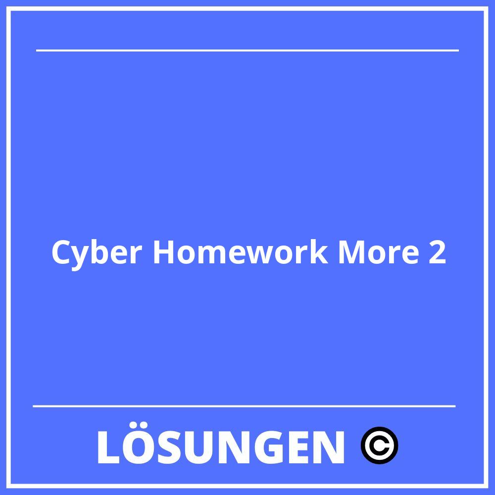 cyber homework english file