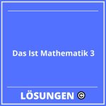 Das Ist Mathematik 3 Lösungen PDF