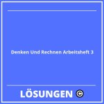 Denken Und Rechnen Arbeitsheft 3 Lösungen PDF