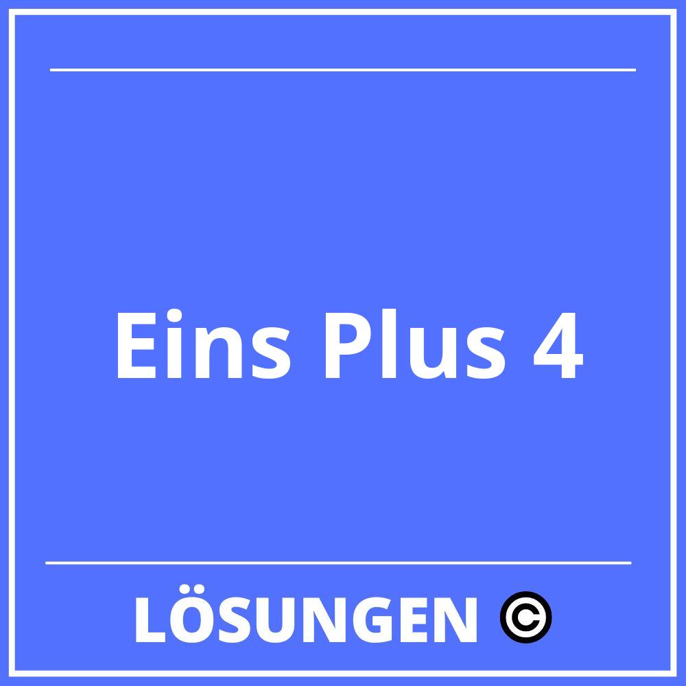 Eins Plus 4 Lösungen