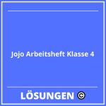 Jojo Arbeitsheft Klasse 4 Lösungen PDF