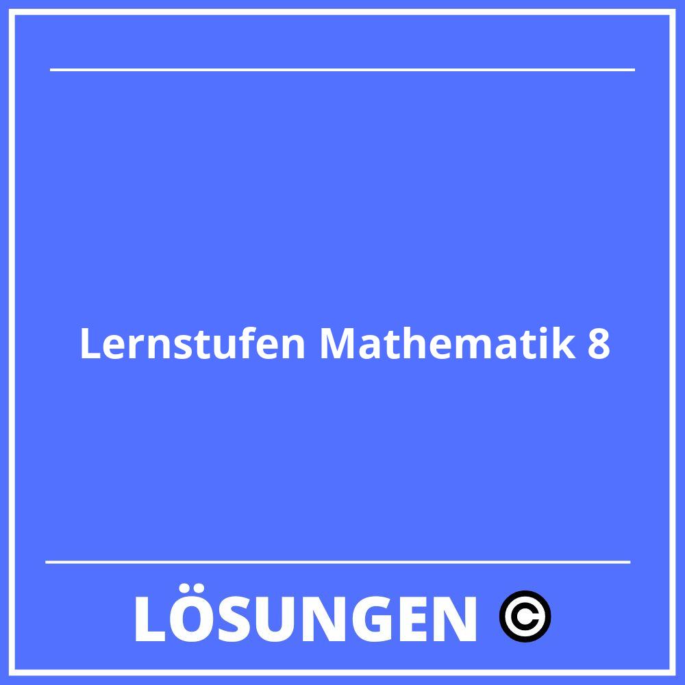 Lernstufen Mathematik 8 Lösungen