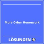 More Cyber Homework Lösungen PDF