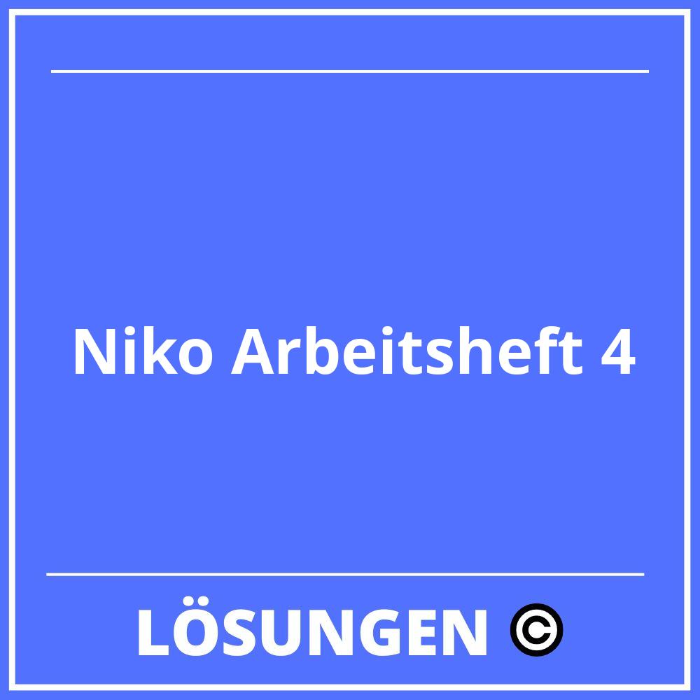 Niko Arbeitsheft 4 Lösungen