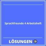 Sprachfreunde 4 Arbeitsheft Lösungen PDF