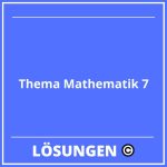 Thema Mathematik 7 Lösungen PDF